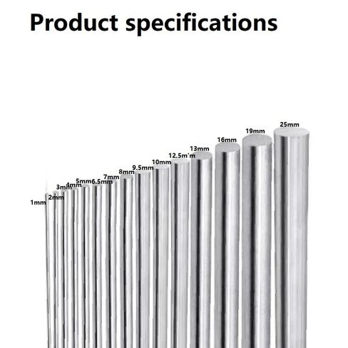 6061 Aluminum Rod Industrial DIY Metal Processing Rod Specification (Length：12" （300mm）, 5/16" Dia (8mm) 5pcs) in Saudi Arabia