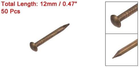 #Uus 50pcs صغيرة الأظافر النحاسية الصغيرة 1.2x12mm لإكسسوارات Harare الخشبية DIY in Saudi Arabia