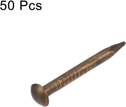 #Uus 50pcs صغيرة الأظافر النحاسية الصغيرة 1.2x12mm لإكسسوارات Harare الخشبية DIY in Saudi Arabia