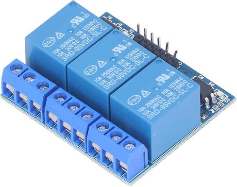 3 Channel Relay Module, 3 Channel Relay Module, High Voltage Relay Board, with Isolated Optocoupler, Adopts Fault Tolerant Design, Electronic Relays (5v (compatible with 3.3V)) in Saudi Arabia