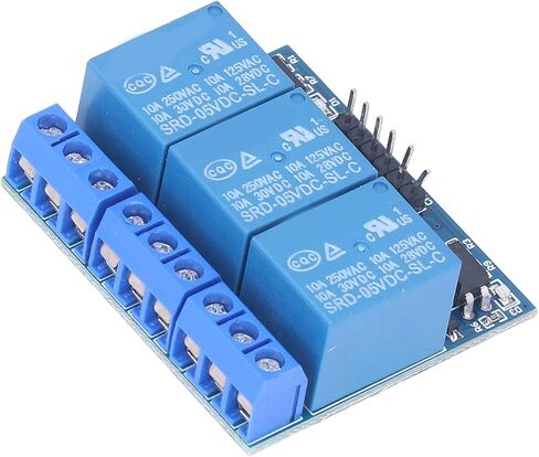 3 Channel Relay Module, 3 Channel Relay Module, High Voltage Relay Board, with Isolated Optocoupler, Adopts Fault Tolerant Design, Electronic Relays (5v (compatible with 3.3V)) in Saudi Arabia