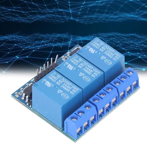 3 Channel Relay Module, 3 Channel Relay Module, High Voltage Relay Board, with Isolated Optocoupler, Adopts Fault Tolerant Design, Electronic Relays (5v (compatible with 3.3V)) in Saudi Arabia