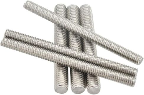 Threaded Rod, Metal Studs, 304 Stainless Steel Full Threaded Bar, M3 M4 M5 M6 Fully, Length 100-190mm Fully Metric Thread Rod 2pcs(M5 x 170MM) in Kuwait