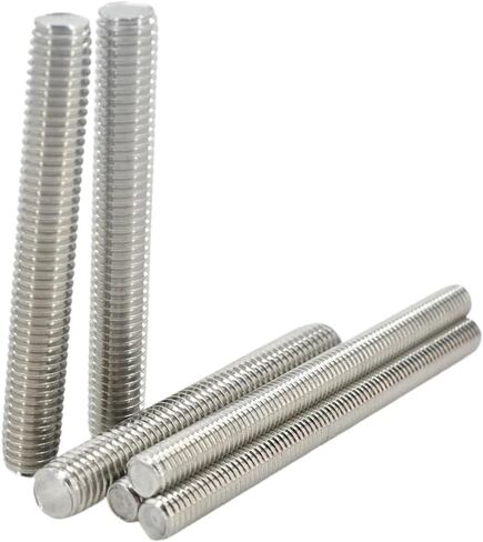 Threaded Rod, Metal Studs, 304 Stainless Steel Full Threaded Bar, M3 M4 M5 M6 Fully, Length 100-190mm Fully Metric Thread Rod 2pcs(M5 x 170MM) in Kuwait