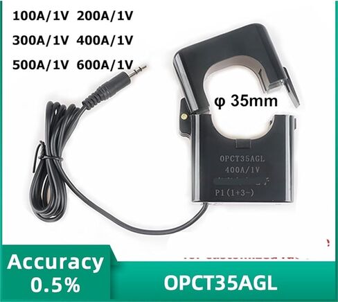 Opct35agl Clamp Current Transformer 100A 200A 300A 400A 500A 600A / 1V 333MV 40MA 50MA Split Core Current Sensor AC 1PCS (OPCT35AL 600A-40MA) in Kuwait