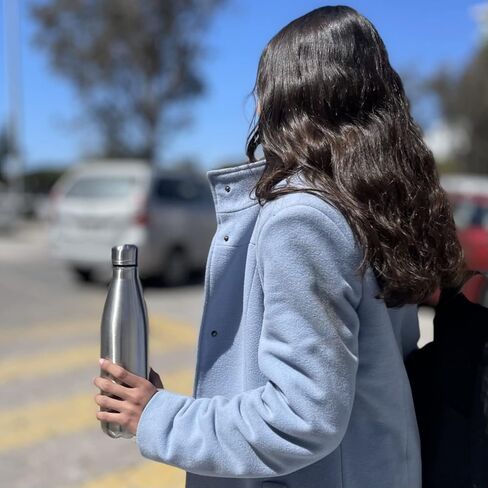 LaserGram Single Wall Stainless Steel Water Bottle, Airplane Altimeter, Personalized Engraving Included in Saudi Arabia