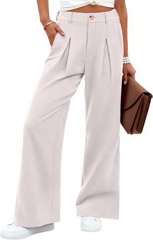 ANRABESS Wide Leg Palazzo Pants for Women High Waisted Business Casual Loose Dress Pant Work Office Slacks Trouser Outfits in Saudi Arabia
