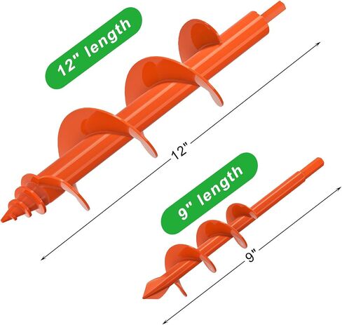 حفر حديقة أوجير لتزويد 2Pack ، حواف الأمان Auger Post Hole Digger 3 × 12 'و 2 × 32' in Saudi Arabia