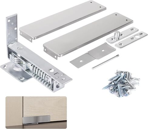 Double Action Stainless Steel Spring Hinge with Adjustable Telescoping Shaft, Self-Closing Mechanism, Cover Plates for Wood Doors in Saudi Arabia
