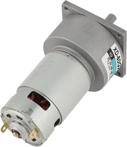 Gear Motor, DC12V/24V 35W Mini DC Gear Motor Metal Speed adjust Large torsion Motor CW/CCW(24V 150rpm) in Saudi Arabia