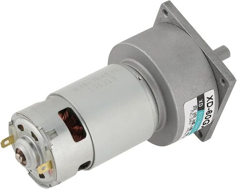 Gear Motor, DC12V/24V 35W Mini DC Gear Motor Metal Speed adjust Large torsion Motor CW/CCW(24V 150rpm) in Saudi Arabia