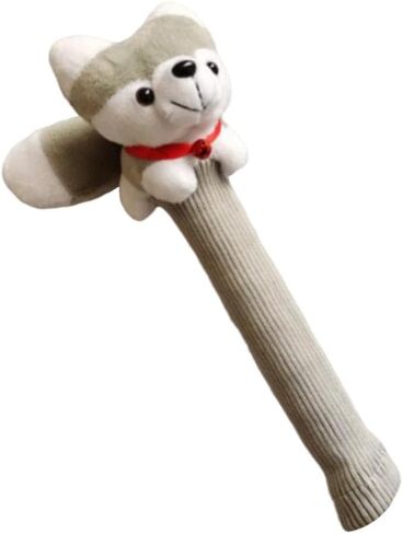 Badminton Racket Handle Cover Protector Tennis Racquet Grip Animal Doll Racket Handle Protective Cover, Ideal Gift in Saudi Arabia