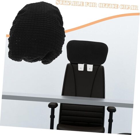 ABOOFAN Office Chair Headrest Sleeve Replacement Elastic Band Computer Chair Head Pillow Comfortable Fit Black in Saudi Arabia