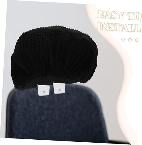 ABOOFAN Office Chair Headrest Sleeve Replacement Elastic Band Computer Chair Head Pillow Comfortable Fit Black in Saudi Arabia