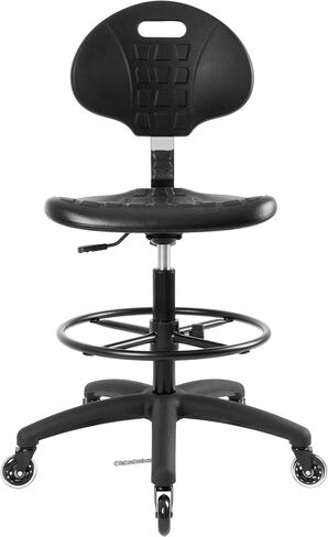 خذ UR SEAT®Cleanroom Ergonomonic ESD كرسي ، وقمامة الميل ، وضبط عمق المقعد 18 "DIA. قابلة للتعديل ، قاعدة HD ، 23" إلى 33 "تعديل الارتفاع (ارتفاع مقعد طويل ، عجلات الشفرة) in Kuwait