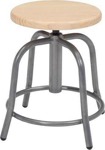 NPS National Public Seating, 19" - 25" Height Adjust Swivel Stool, Primary Color Beige, Included (Qty.) 1, Seating Type Office Stool, Model# 6800W-02 in Saudi Arabia