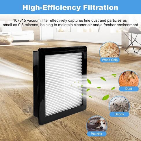 4 Pack 107315 HEPA Vacuum Filter for Proteam Super Coach Pro 6 ، Pro 10 ، FS 6 & Gofree Flex Pro Propack ، vacuums formance for proteam for proteam for proteam for proteam in Kuwait