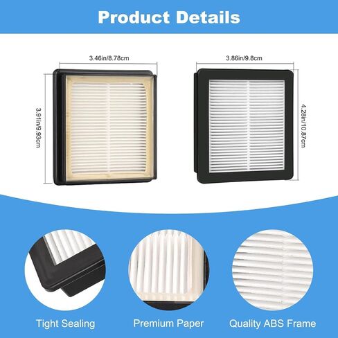 4 Pack 107315 HEPA Vacuum Filter for Proteam Super Coach Pro 6 ، Pro 10 ، FS 6 & Gofree Flex Pro Propack ، vacuums formance for proteam for proteam for proteam for proteam in Kuwait