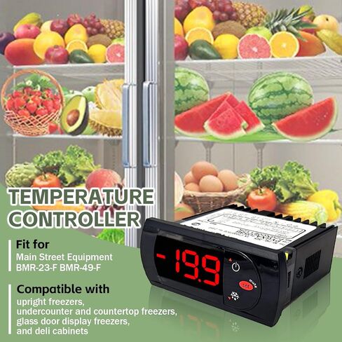 PZGXC0E112K Digit Temperature Control Thermostat with Temperature Sensor Probes 115v Fit for Carel/Main Street Equipment BMR-23-F BMR-49-F,IR33F0AHA0, IR33FOAHAO, PYGXAZ0586, IMGX1J0563, 17819471 in Saudi Arabia
