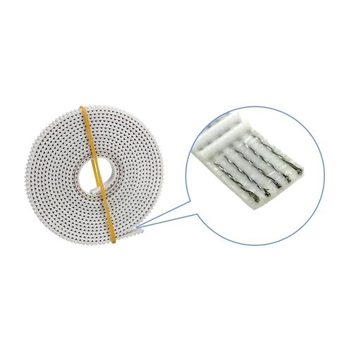 1PCS 3D PRINTER PARRINTS 2GT TIMING BELT PU مع الصلب CORE 6 مم عرض 1M حزام مفتوح أبيض لإكسسوارات DIY (2 متر) in Kuwait