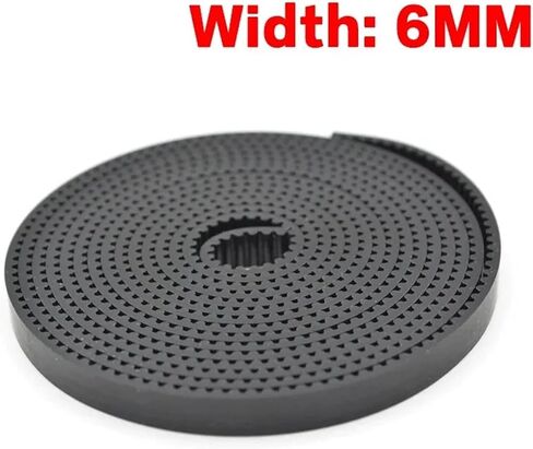 1PCS 2GT Open Synchronous Timing Belt Width 6mm GT2 Rubber Tape Pitch 2mm Wear Resistant for 3D Printer Parts(6mm Wide,2M Long) in Saudi Arabia