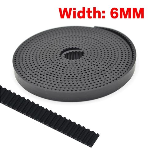 1pc 1/5/10/20m 2gt عرض حزام توقيت متزامن 6 مم GT2 شريط المطاط الملعب 2 مم مقاوم لأجزاء الطابعة ثلاثية الأبعاد (10M) in Kuwait