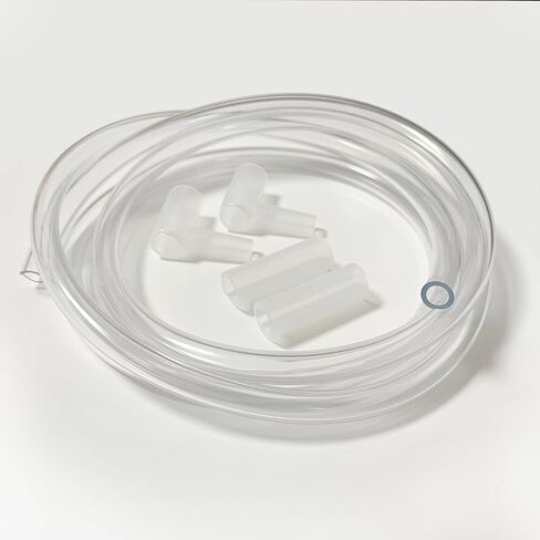 PVC Clear Vinyl Tubing ، 1/4 "id x 3/8" OD ، مع 2 مفاصل تمديد السيليكون ، 2 مفاصل منحنى (10 أقدام) in Kuwait