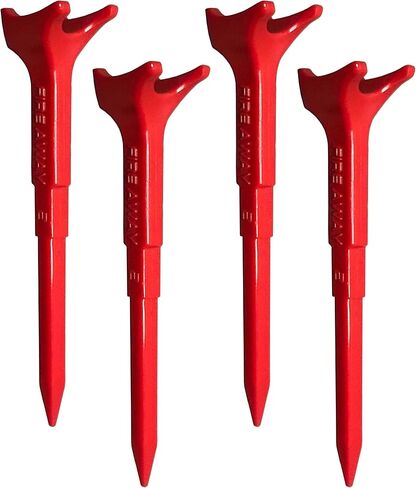 FIRE AWAY Premium Golf Tees, Reduced Ball Spin, Less Friction & Precision Height Markers for Perfect Trajectory, Made of Special Unbreakable Plastic Nylon Blend in Saudi Arabia