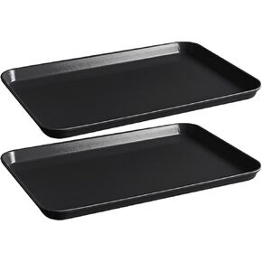 مجموعة من 2 صواني الصلب Mayo ، 21.5 "× 15.75" ، الانتهاء الأسود in Kuwait