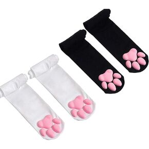 جوارب Cat Paw ، الفخذ عالي الناعم 3D Paw Pad Beans جوارب للنساء Cat Cosplay in Kuwait