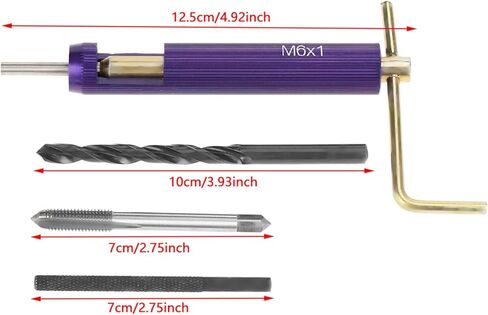 مجموعة إصلاح الخيوط 50pcs M6 - طائرة هليكوبتر من الفولاذ المقاوم للصدأ مع أدوات شاملة in Kuwait