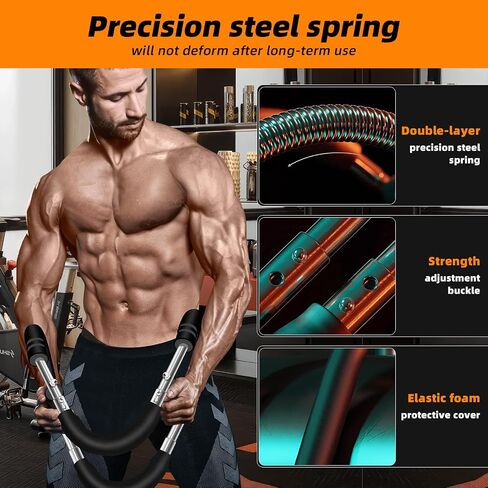 Twister Arm Trainer, Women's arms, Men's Chest, Shoulder and Forearm Muscle Training Fitness Equipment, Portable Spring Resistance Home Fitness Equipment in Saudi Arabia