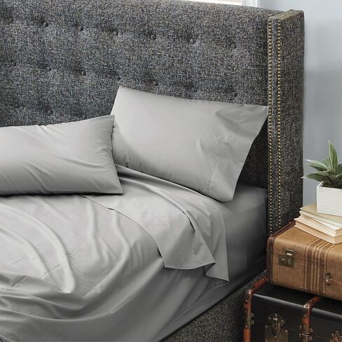 Cuddledown Dreamstead King Bed Soft ، سهل ، قطن 100 ٪ ، فاخر ، مجموعة تشمل المجهزة ، ورقة مسطحة ووسادة ، أبيض in Kuwait