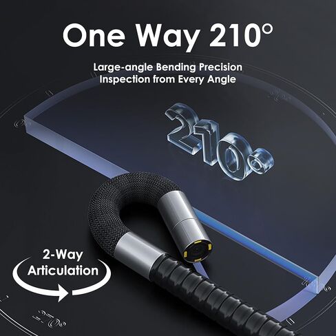 Two-Way Articulating Borescope, 4.3'' 1080P HD Industrial Endoscope Camera with Light, IP67 Waterproof Flexible Mechanic Fiber Optic Snake Scope Cam for Mechanics Automotive HVAC Wall Pipe Inspection in Saudi Arabia