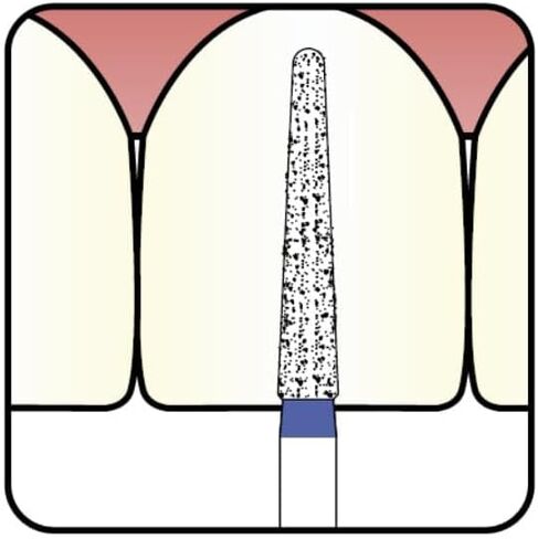 194.16F7, Conical, Dome End, 1.6 mm Dia, Fine Grit Diamond Bur, 5 per Pack in Kuwait
