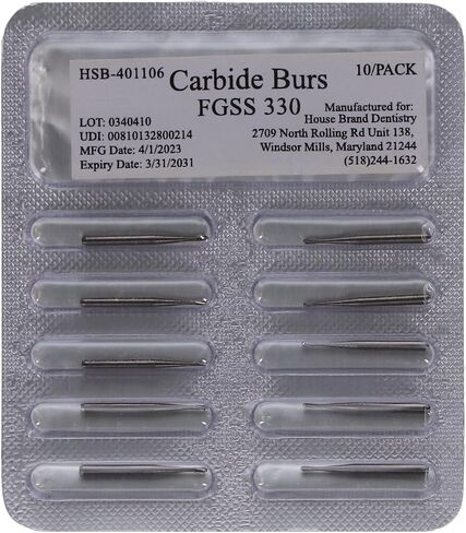 401106 FG Short Shank #330 Bair على شكل كمثرى 100/PK in Saudi Arabia