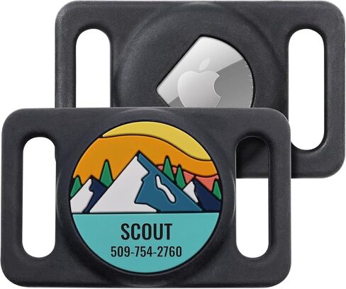 GoTags Designed for Airtag Personalized Dog Collar Holder, Silicone Dog Tag in Saudi Arabia