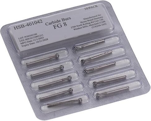 401042 HSB FG Friction Grip #8 Round Carbide Burs 100/Pk in Saudi Arabia