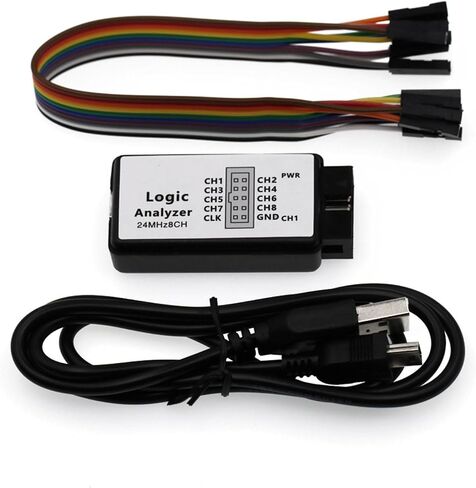 USB Logics Analyzers Device Miniature Size 8 Channel Input Memory Up to 24MHz for Testing in Saudi Arabia