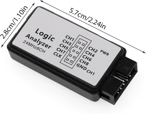 USB Logics Analyzers Device Miniature Size 8 Channel Input Memory Up to 24MHz for Testing in Saudi Arabia