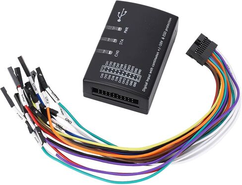 Generic Logic Analyzer, 16 Channel USB Logic Analyzer for Linux, and OS X, 100MHz Sampling Rate, USB 2.0 Interface, Supports SPI, UART, CAN, JTAG, 1 WIRE protocols, Genericiny9wbghrq in Saudi Arabia