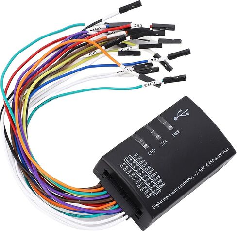 Generic Logic Analyzer, 16 Channel USB Logic Analyzer for Linux, and OS X, 100MHz Sampling Rate, USB 2.0 Interface, Supports SPI, UART, CAN, JTAG, 1 WIRE protocols, Genericiny9wbghrq in Saudi Arabia