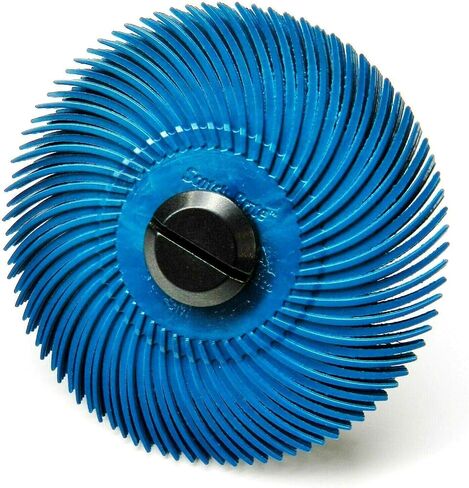 3M Radial Bristle Disc 3" 400 Grit Blue with 1/4" Mandrel 6 Brushes and Arbor Set by Jets in Saudi Arabia