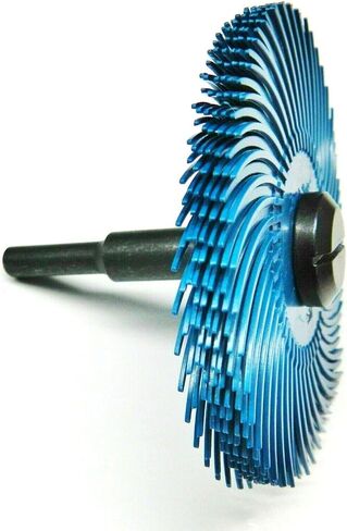 3M Radial Bristle Disc 3" 400 Grit Blue with 1/4" Mandrel 6 Brushes and Arbor Set by Jets in Saudi Arabia