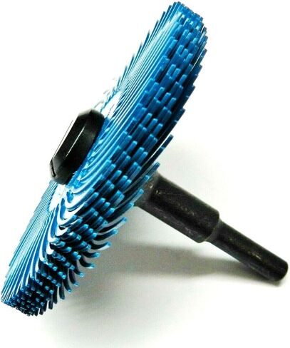 3M Radial Bristle Disc 3" 400 Grit Blue with 1/4" Mandrel 6 Brushes and Arbor Set by Jets in Saudi Arabia