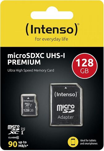 Intenso Microsdhc Memory Card, Class 4, 4 GB, Black in Saudi Arabia