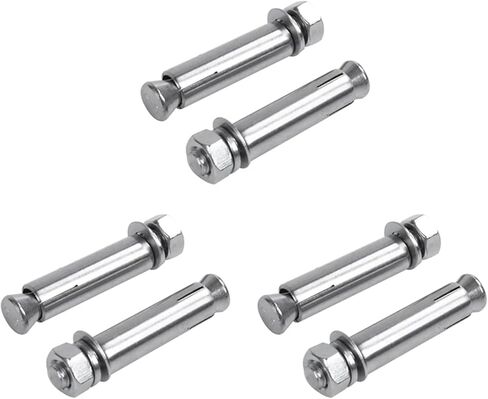 6pcs m8x60mm جدار الخرسانة براغي توسيع من الطوب مسامير ربط الخطاف المغلقة in Kuwait