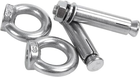 6pcs m8x60mm جدار الخرسانة براغي توسيع من الطوب مسامير ربط الخطاف المغلقة in Kuwait