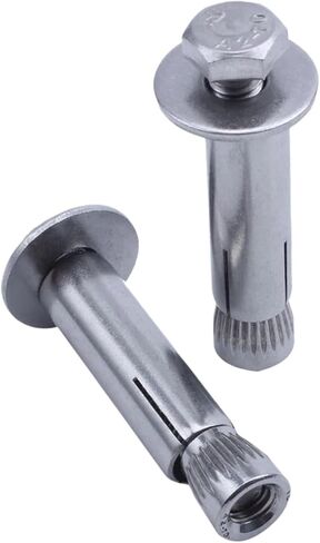 M6x40mm Repair Part Hex Head Sleeve Expansion Bolt Anchor Screws 10Pcs in Saudi Arabia