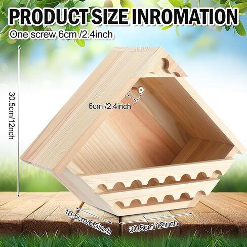 Cedar Dove Box Box Dove Bird House Box Box Outdor Wood Doves House Triangular Bird Box for حمائم العشرية والتجديف منصة حديقة الديكور in Kuwait